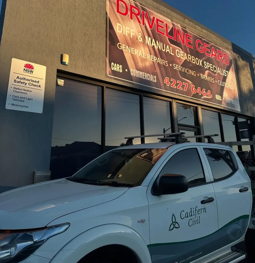 Cadifern Civil ute parked at Driveline Gears