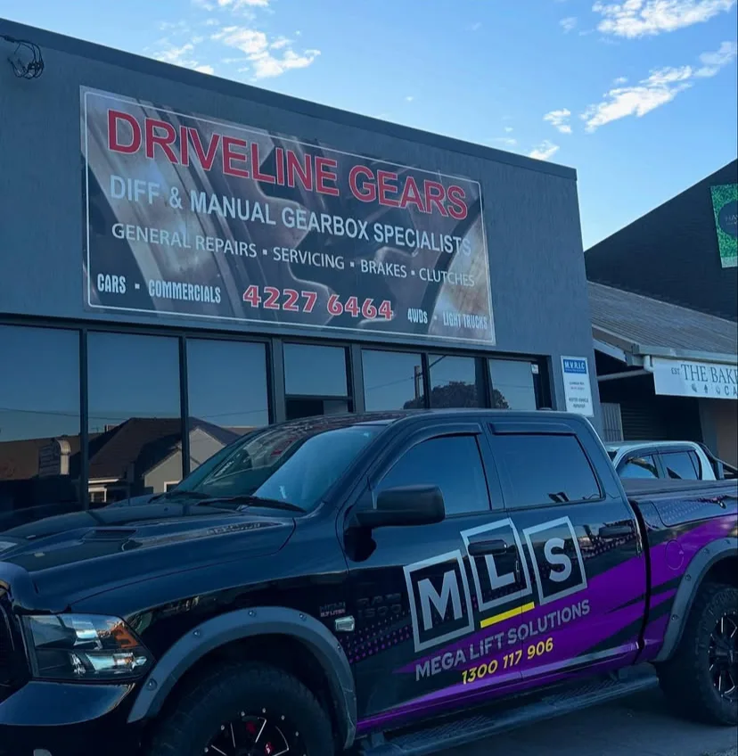 Mega Lift Solutions ute at Driveline Gears